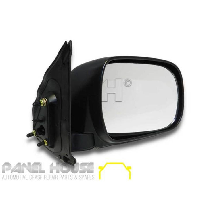 Door Mirror PAIR Black Manual Fits Toyota HILUX Ute GGN KUN TGN 05-11