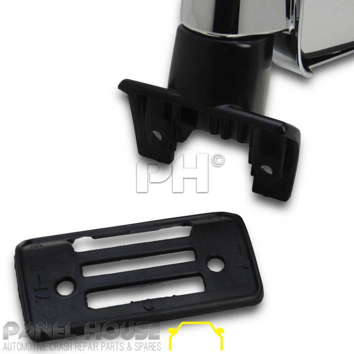 Door Mirror PAIR Chrome Fits Toyota Landcruiser 70 75 78 Series Ute