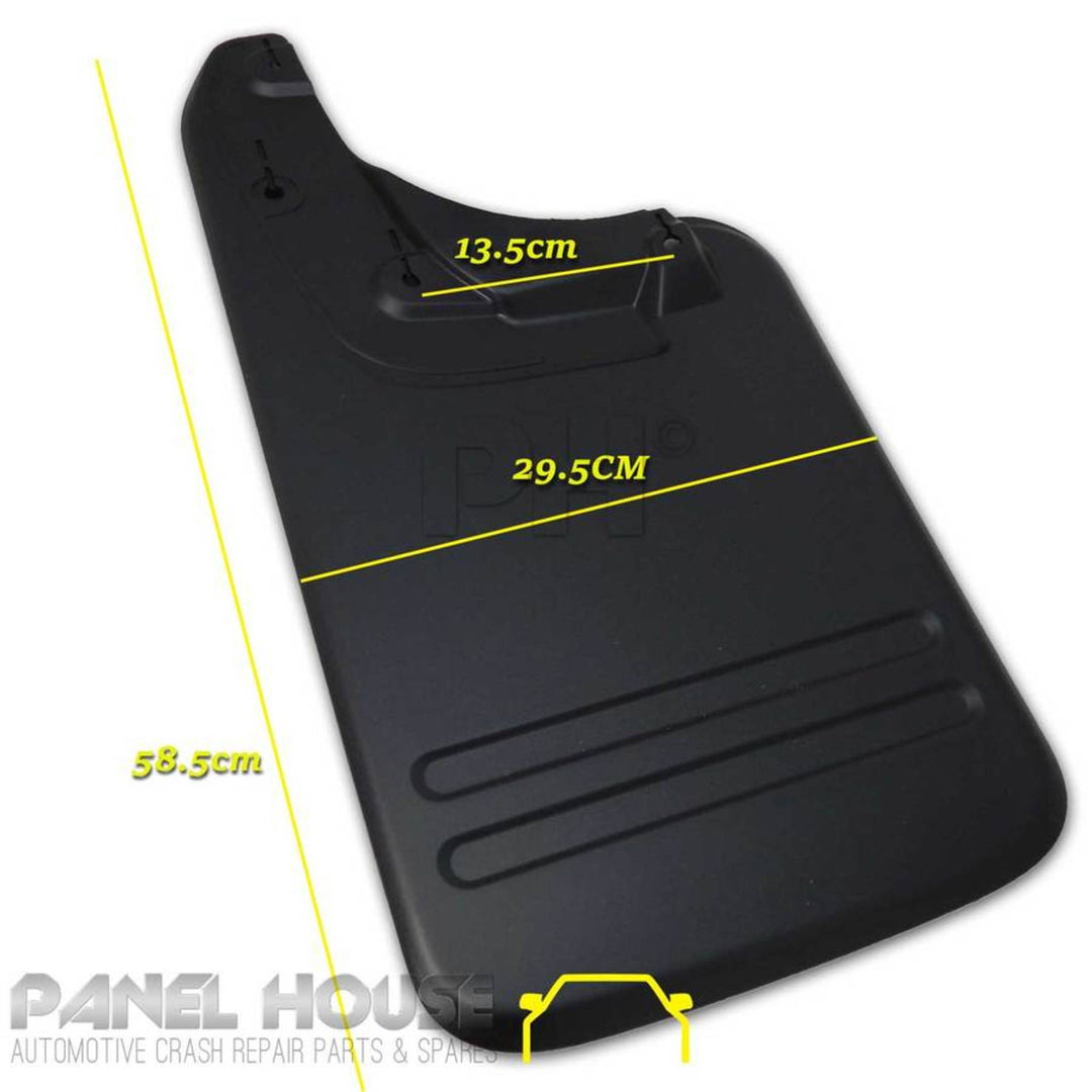 Mud Flaps & Screws PAIR Rear Plastic 58cm long fits Toyota Hilux Ute 05-14 4WD SR5