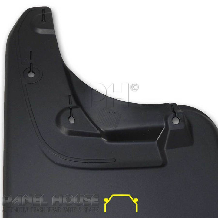 Mud Flaps & Screws PAIR Rear Plastic 58cm long fits Toyota Hilux Ute 05-14 4WD SR5