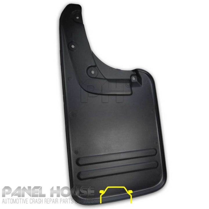 Mud Flaps & Screws PAIR Rear Plastic 58cm long fits Toyota Hilux Ute 05-14 4WD SR5