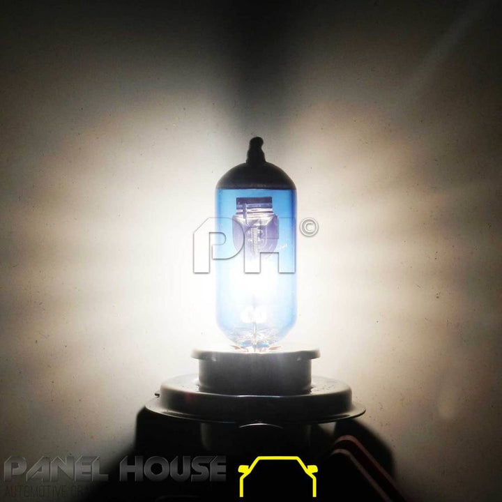 NEW Pair H4 Halogen Super White Michiba 5000K Globe Upgrade Head Light Bulbs