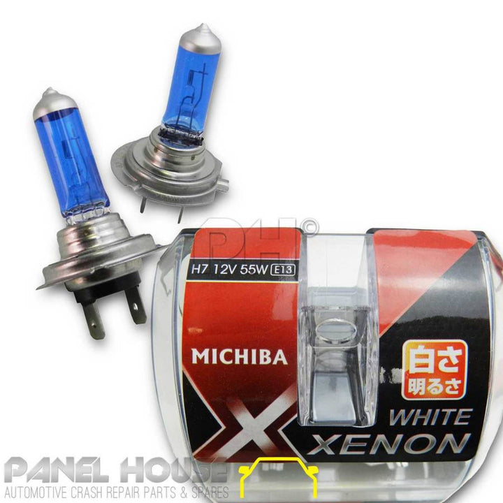 NEW Michiba H7 5000K 55W 12V Super White Head Light Bulb