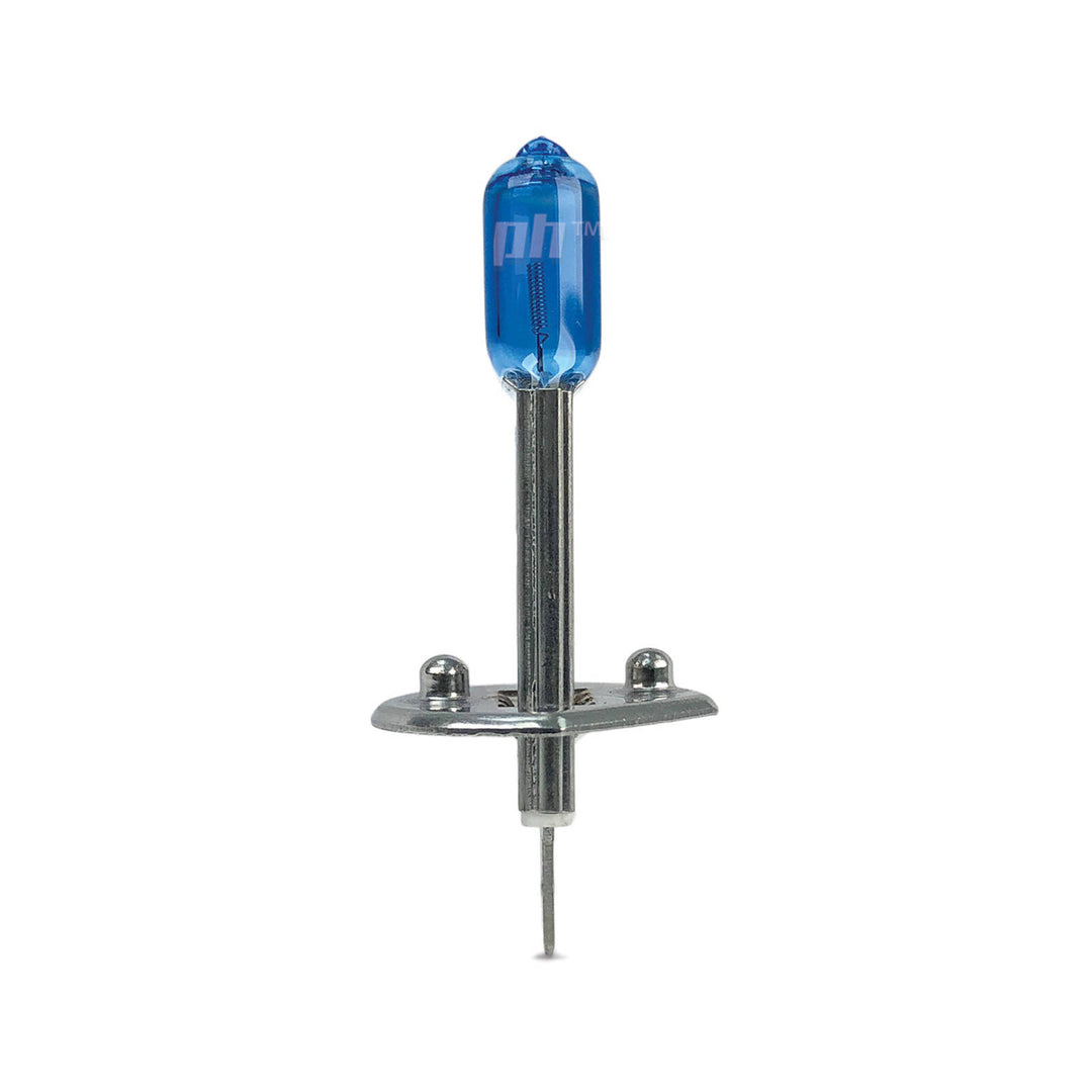 H1 Halogen Bulbs PAIR 5000K 12V 55W Super White Michiba Upgrade Globes