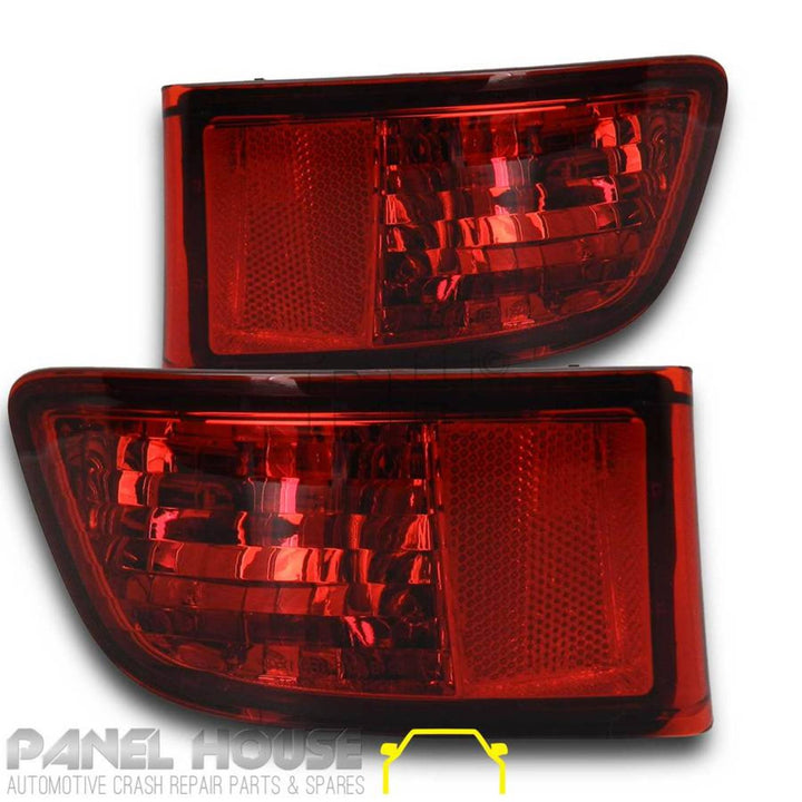 Rear Bar Light Reflectors PAIR Fits Toyota Prado 120 Series 2002 - 2009