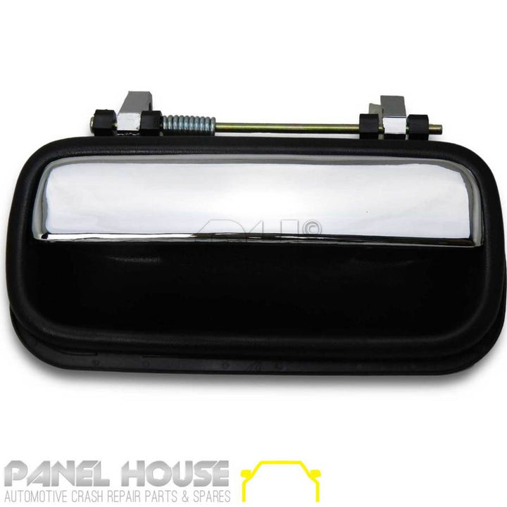 Door Handle LEFT REAR Outer Chrome Black Fits Toyota Hilux Ute 88-05