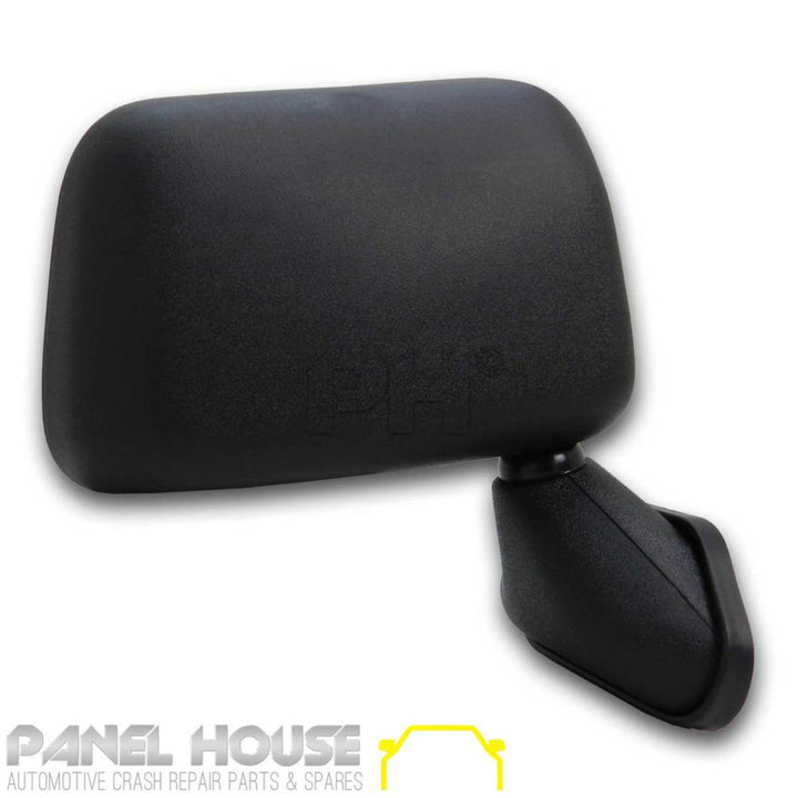 Door Mirror RIGHT Black Skin Mount With Cap Fits Toyota Hilux 01-05 2WD 4WD