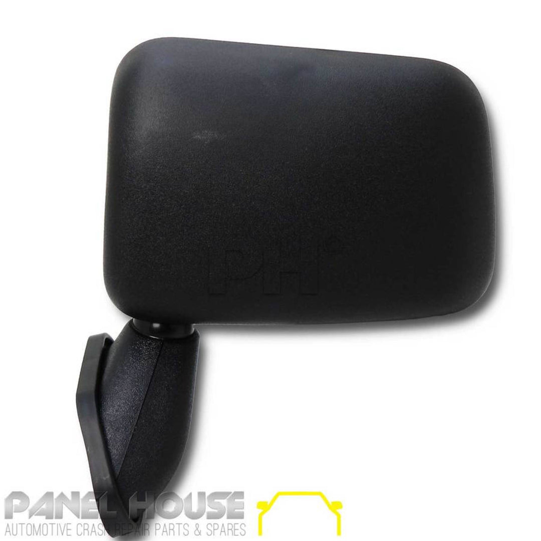 Door Mirror LEFT Black Skin Mount with Cap Fits Toyota Hilux 01-05 2WD 4WD