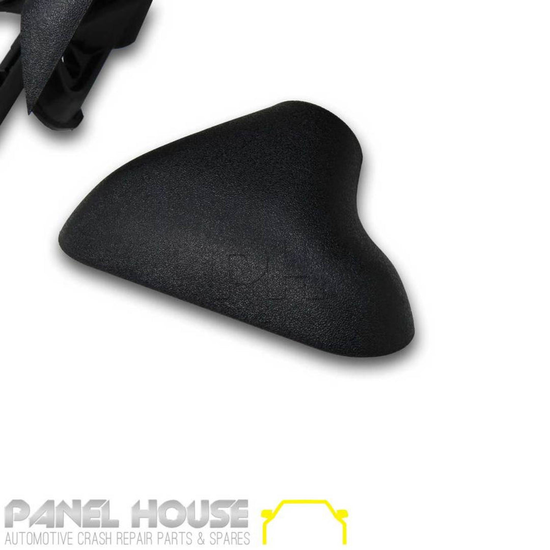Door Mirror LEFT Black Skin Mount with Cap Fits Toyota Hilux 01-05 2WD 4WD