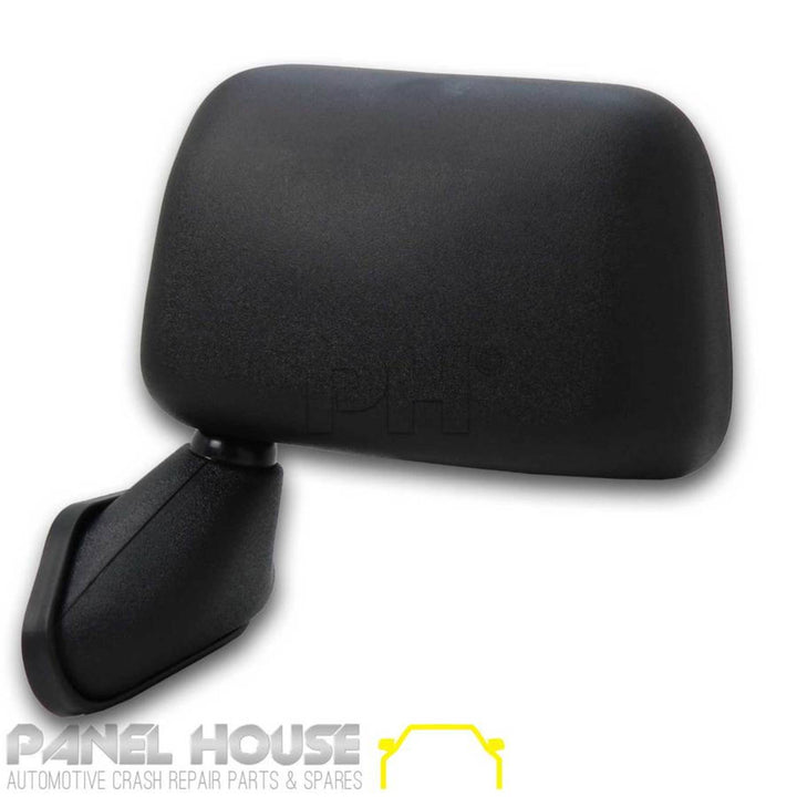 Door Mirror LEFT Black Skin Mount with Cap Fits Toyota Hilux 01-05 2WD 4WD