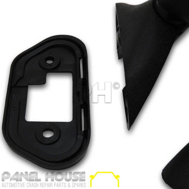 Door Mirror LEFT Black Skin Mount with Cap Fits Toyota Hilux 01-05 2WD 4WD