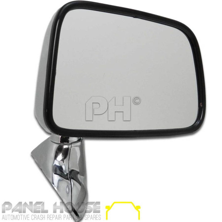 Door Mirror PAIR CHROME Skin Mount With Cap Fits Toyota Hilux 01-05
