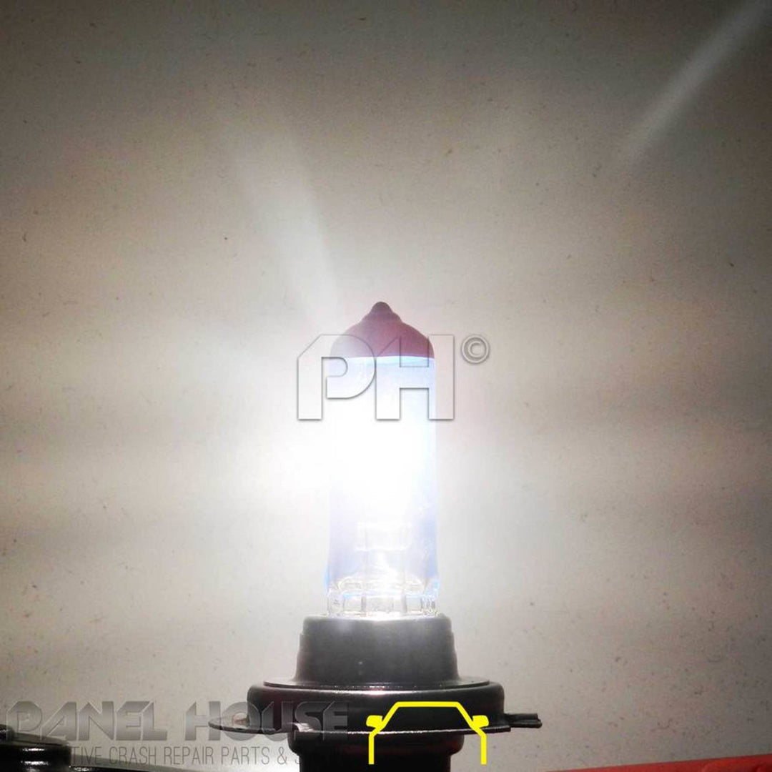 Upgrade Halogen Super White Bulbs - Hi & Lo Beam (H1&H7) 5000K Headlight Bulbs