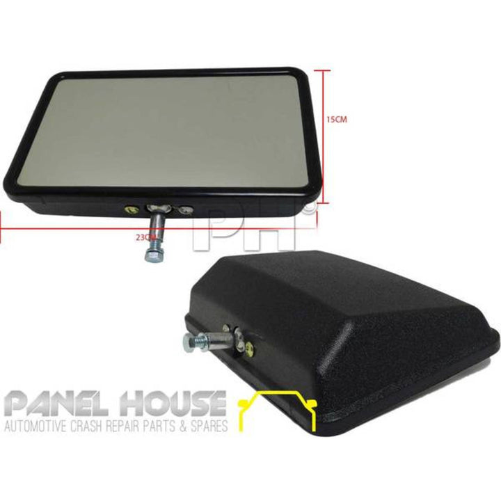 Door Mirror Heads x2 Fits Navara Triton Rodeo Bravo Courier Hilux Tray Back Ute