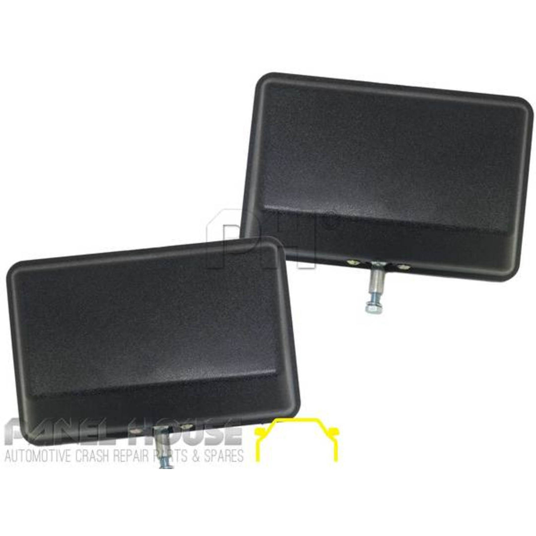 Door Mirror Heads x2 Fits Navara Triton Rodeo Bravo Courier Hilux Tray Back Ute