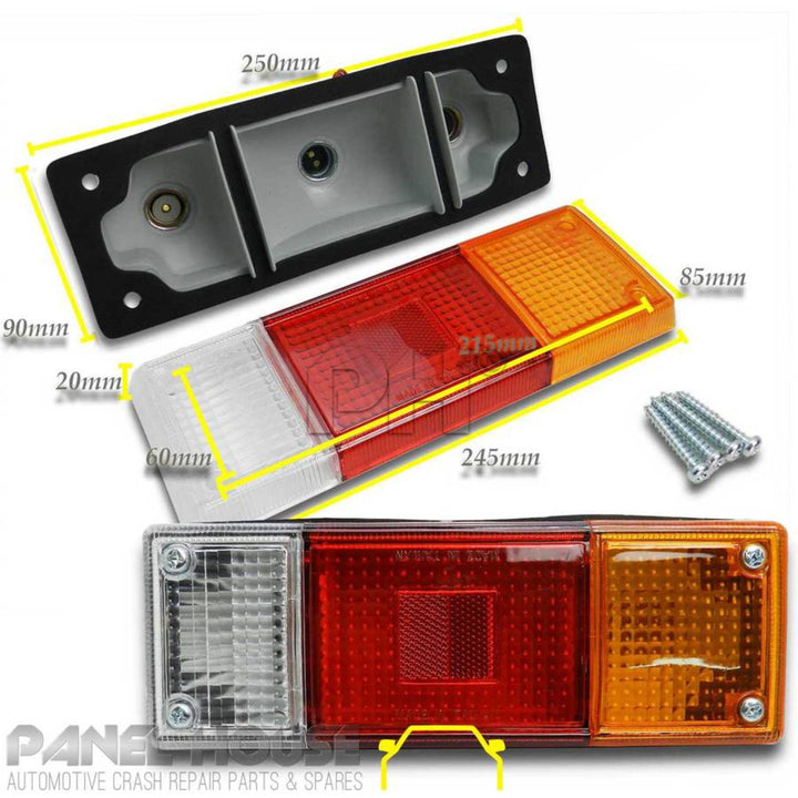 Tail Lights PAIR Tray Back fits Mazda BT50 2006 - 2015