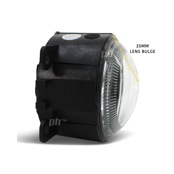 Fog Lights PAIR Twin LED Halo Style Universal 90mm Lens