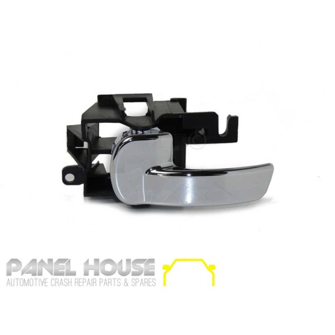 Interior Door Handles PAIR Chrome Front / Rear Fits Nissan Navara D40 & Pathfinder R51