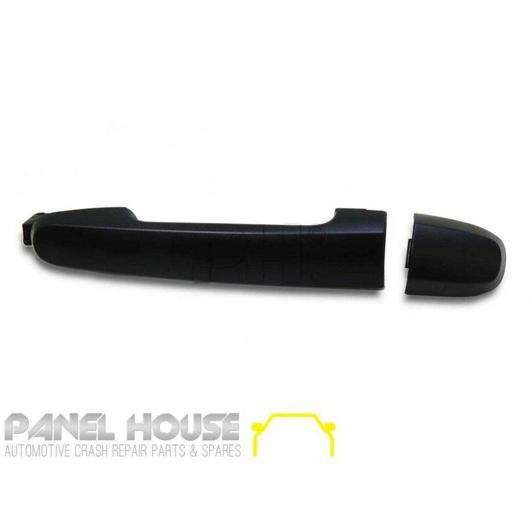 Outer Door Handles PAIR Front Black Fits Toyota Hilux N70 2005 - 2015