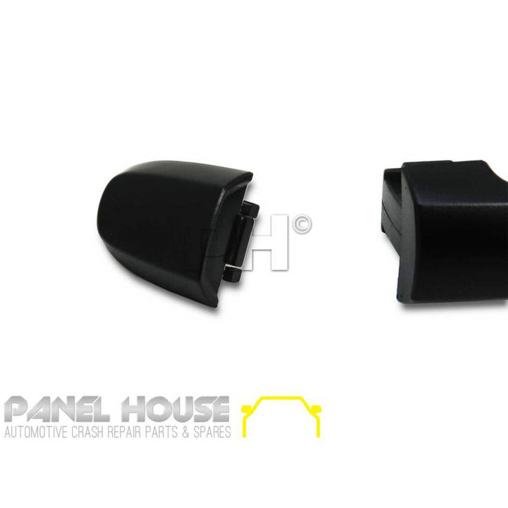 Outer Door Handles PAIR Front Black Fits Toyota Hilux N70 2005 - 2015