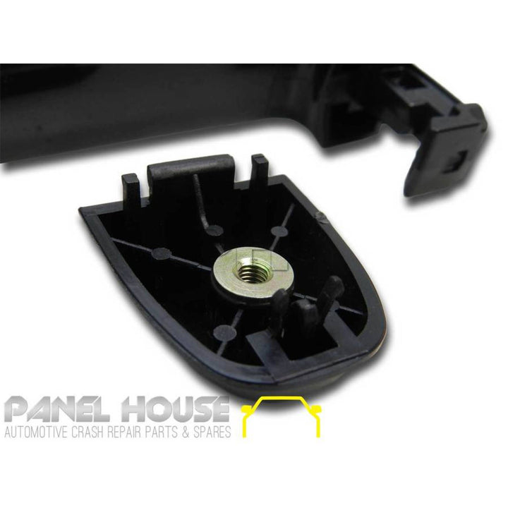 Outer Door Handle LEFT / RIGHT Rear Black Fits Toyota Hilux N70 2005 - 2015