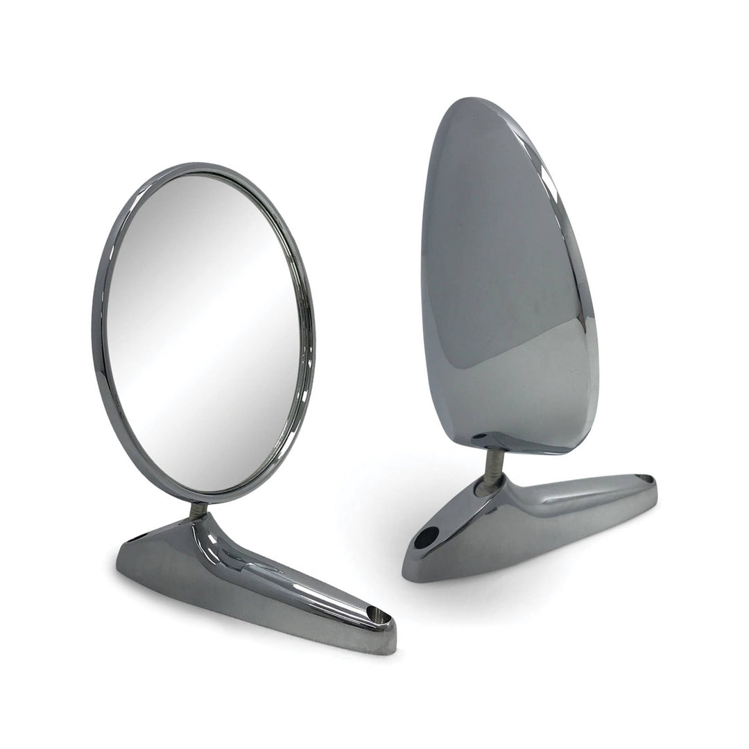 Fits MAZDA ROTARY SAVANNA CAPELLA 808 R100 RX2 RX3 RX4 RX7 CHROME METAL WING MIRRORS
