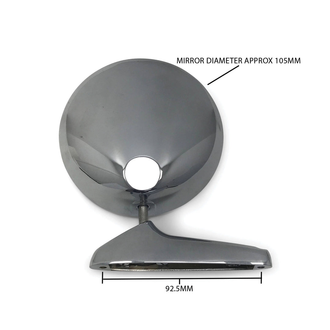 Fits MAZDA ROTARY SAVANNA CAPELLA 808 R100 RX2 RX3 RX4 RX7 CHROME METAL WING MIRRORS