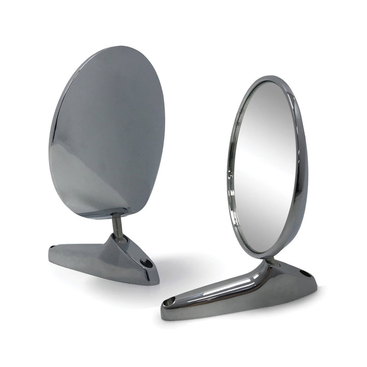 Fits MAZDA ROTARY SAVANNA CAPELLA 808 R100 RX2 RX3 RX4 RX7 CHROME METAL WING MIRRORS