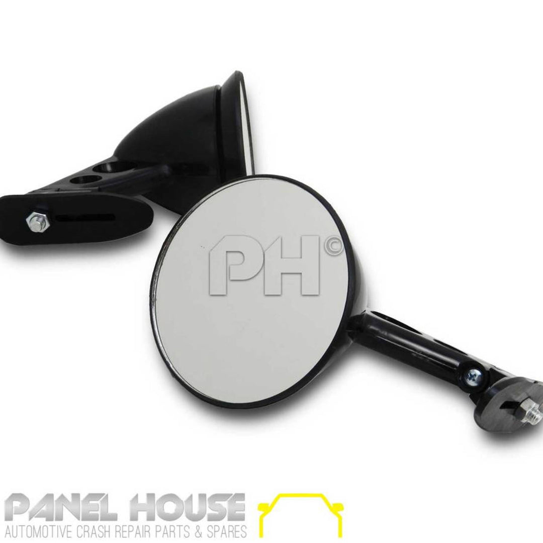 NEW Fender Mount JDM Style Mirrors PAIR LHS RHS Datsun Pick Up Ute 620 720 1200