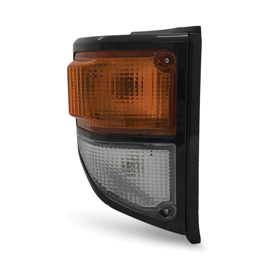 Grill + Corner Lights SET Black Fits Toyota Landcruiser 78 79 Series 1999-2007