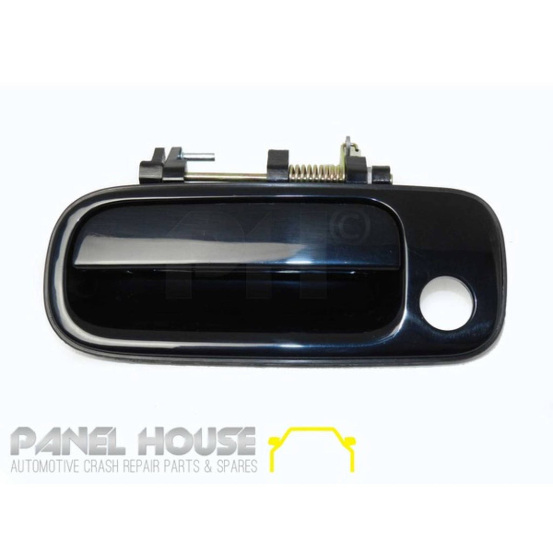 Outer Door Handles PAIR Front Black Fits Toyota Camry 10 Series 1993 - 1997