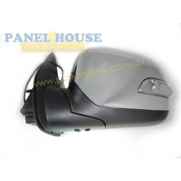Door Mirrors PAIR Chrome Electric With Blinkers fits Holden Colorado RC 08-12