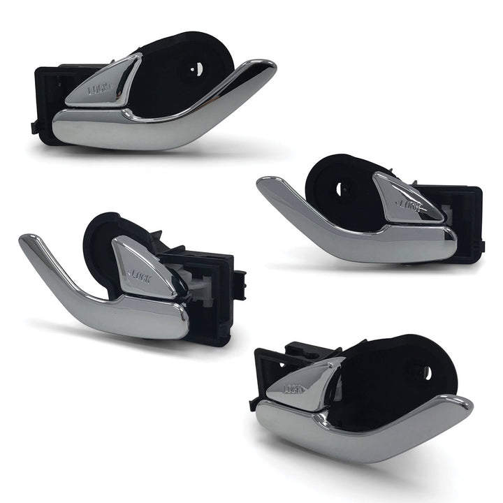 Interior Door Handle SET Front / Rear Chrome fits Mazda Tribute 2000 - 2007