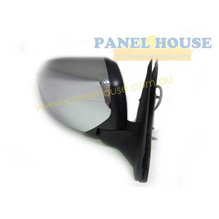 Door Mirrors PAIR Chrome Electric fits Mitsubishi Triton ML 2006-2009