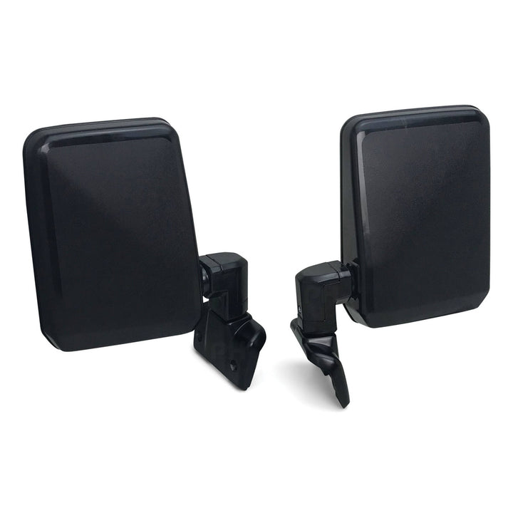Door Mirror PAIR Black Metal Base Fits Toyota LandCruiser 70 75 78 Series