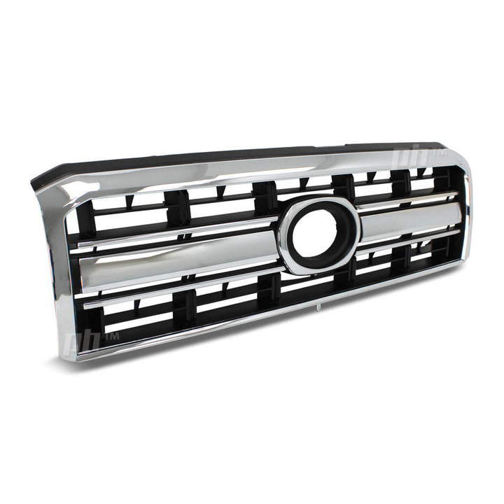 Grill Chrome & Black Fits Toyota Landcruiser 76 78 79 Series Ute Troopy 2007 - 2023