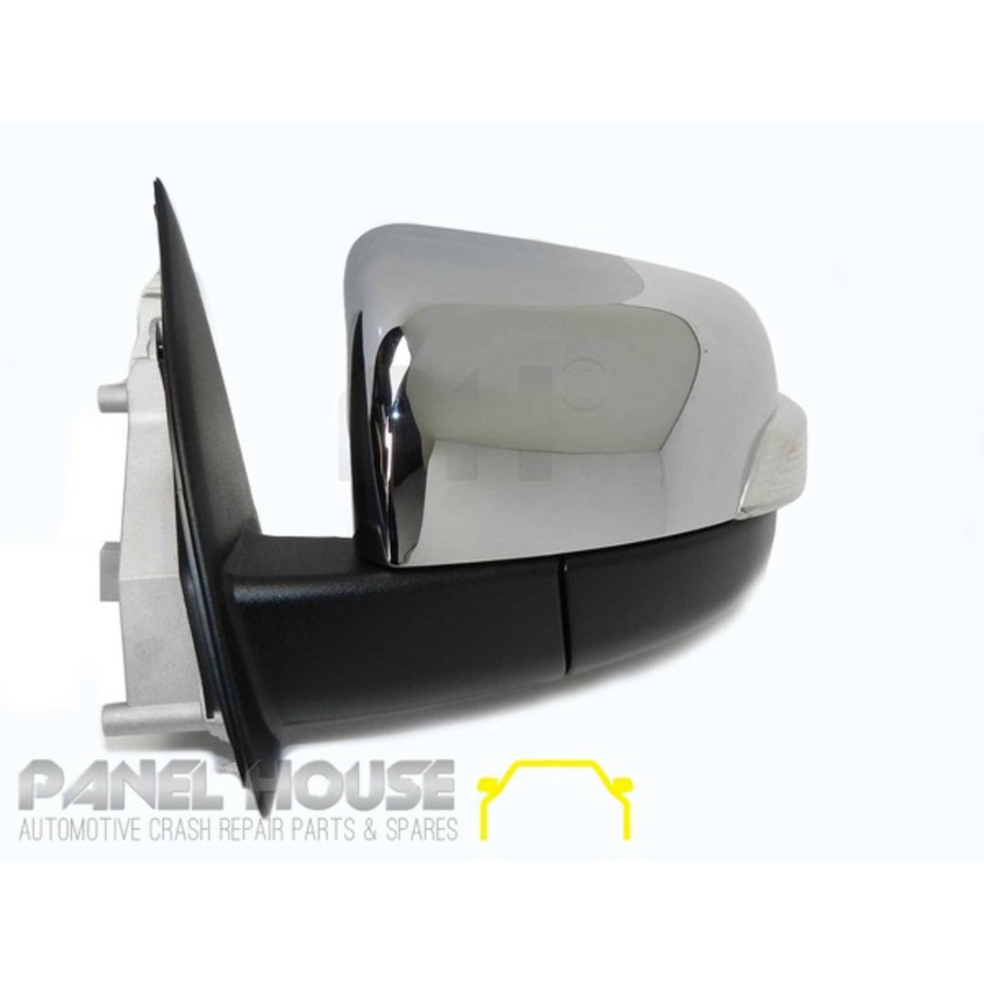 Door Mirrors PAIR Chrome Electric AUTOFOLD fits Ford Ranger PX Ute 11-19