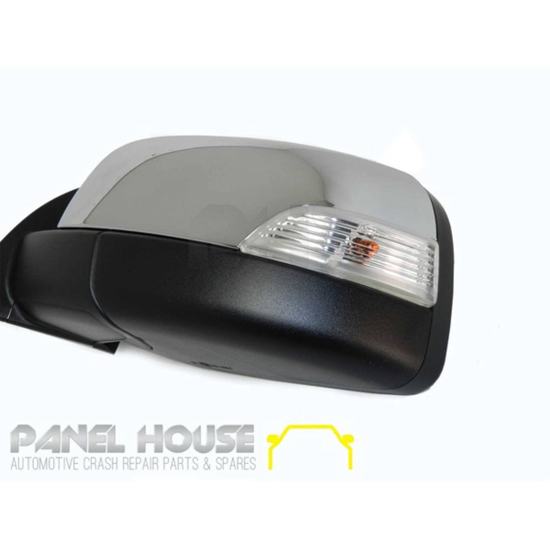 Door Mirrors PAIR Chrome Electric AUTOFOLD fits Ford Ranger PX Ute 11-19