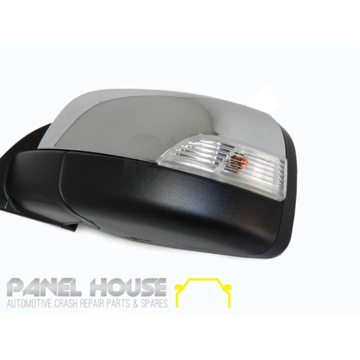 Door Mirrors PAIR Chrome Electric AUTOFOLD fits Ford Ranger PX Ute 11-19
