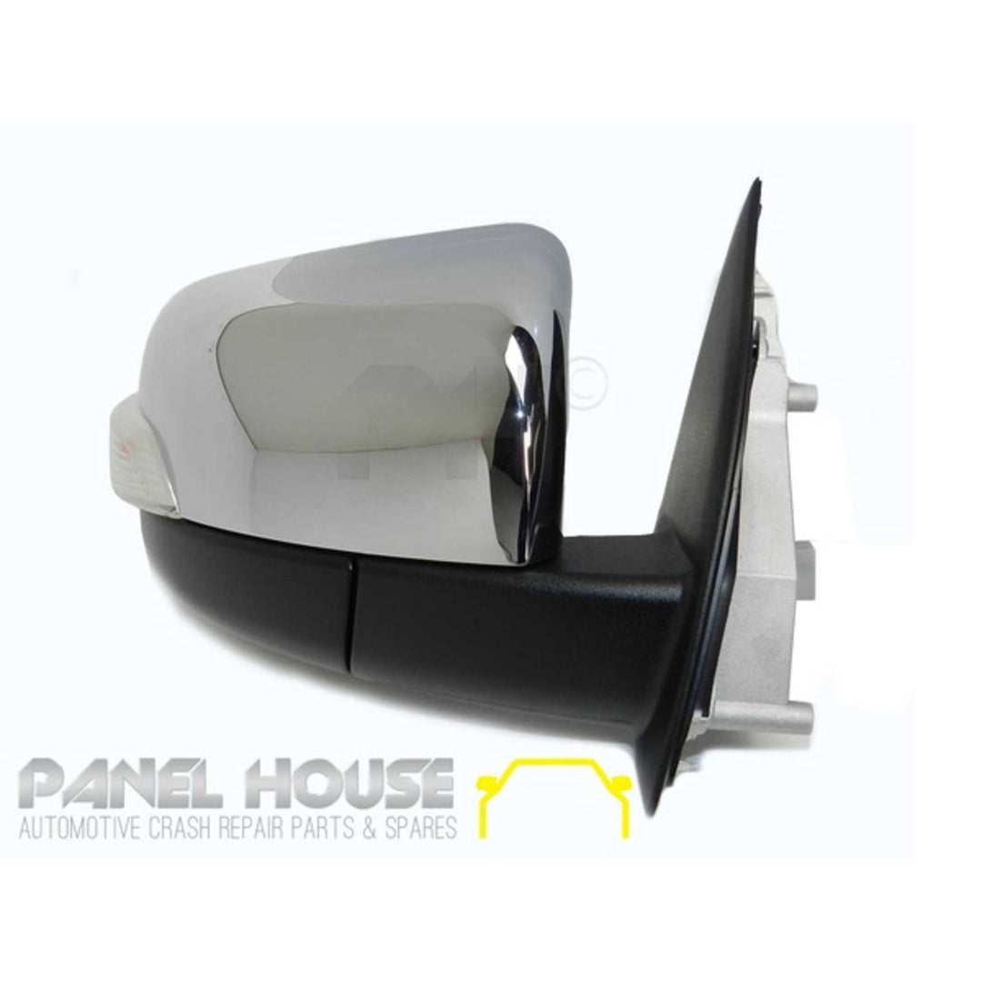 Door Mirrors PAIR Chrome Electric AUTOFOLD fits Ford Ranger PX Ute 11-19