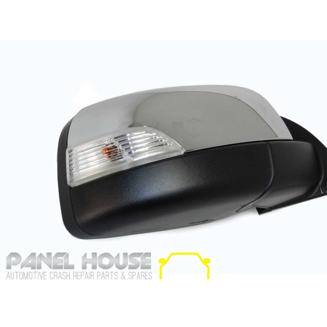 Door Mirrors PAIR Chrome Electric AUTOFOLD fits Ford Ranger PX Ute 11-19