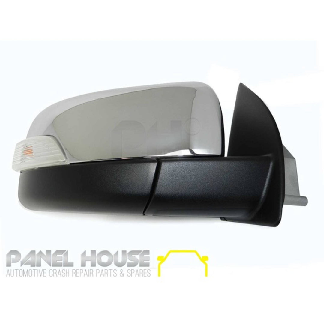 Door Mirrors PAIR Chrome Electric AUTOFOLD fits Ford Ranger PX Ute 11-19
