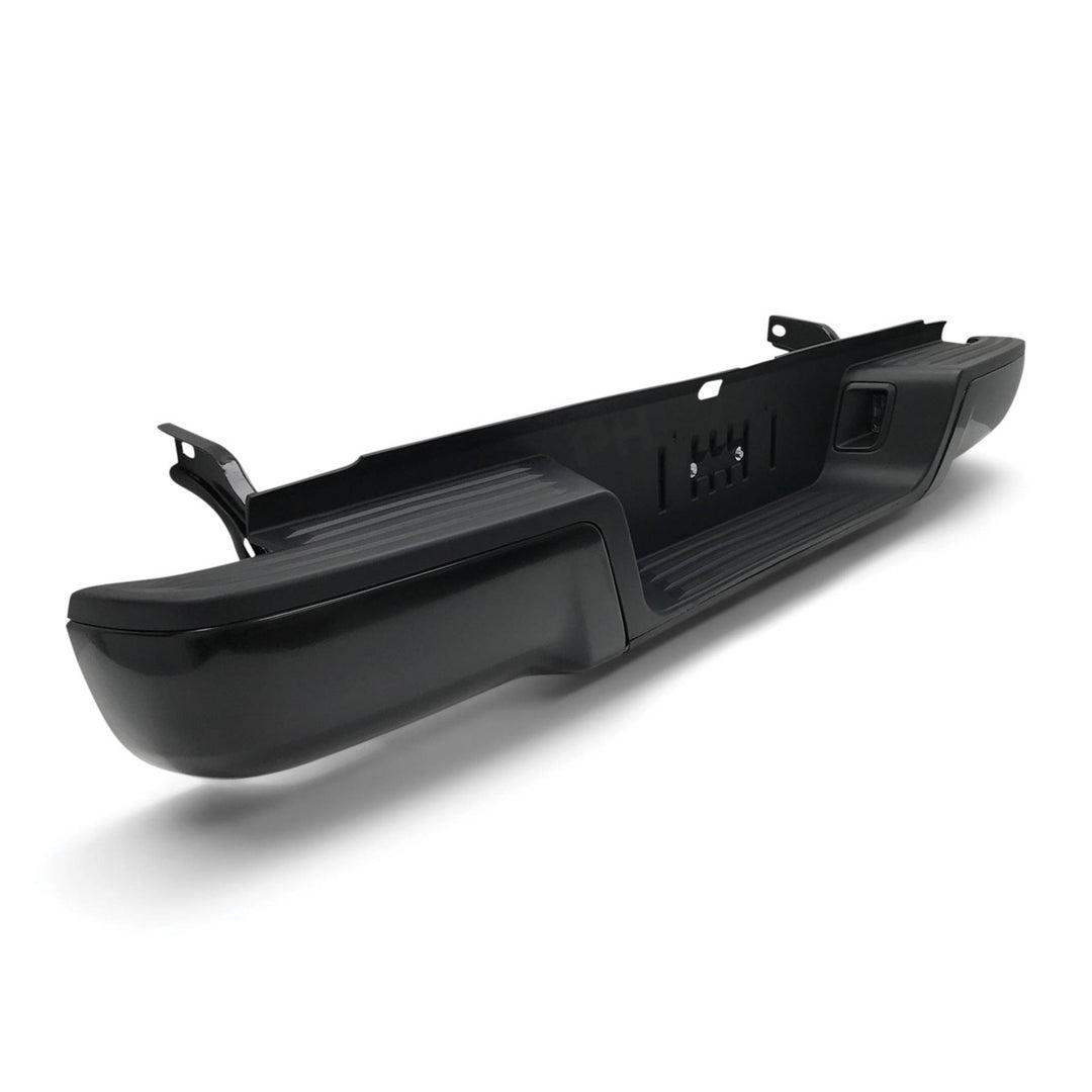 Rear Step Bumper Black With Brackets No Sensor fits Ford Ranger PX Ute 2011 - 2022