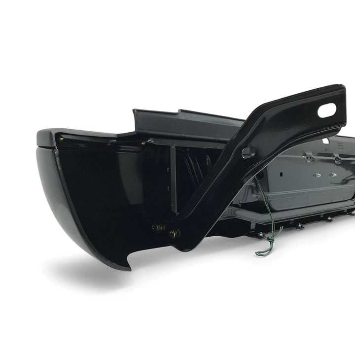 Rear Step Bumper Black With Brackets No Sensor fits Ford Ranger PX Ute 2011 - 2022