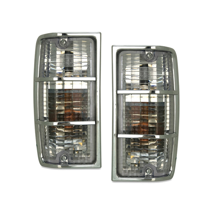 Corner Indicator Lights PAIR Clear fits Holden HJ HX HZ Kingswood / Statesman
