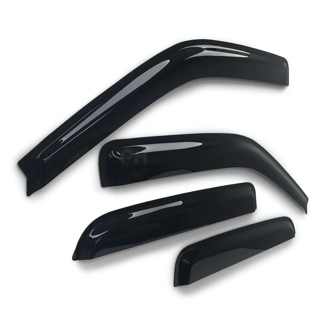 Weather Shield Window Visors SET 4 Piece Fits Holden RA Rodeo Dual Cab 03 - 08