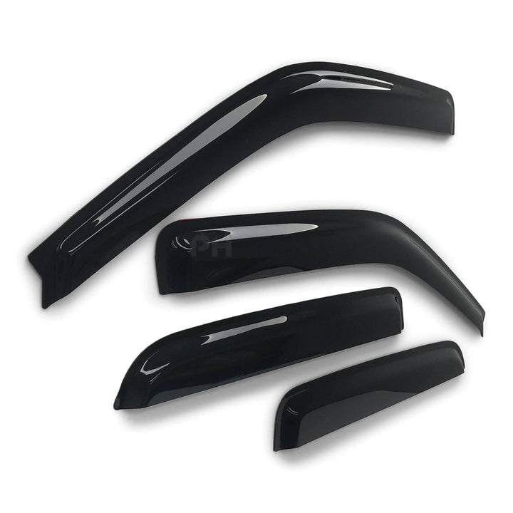 Weather Shield Window Visors SET 4 Piece Fits Holden RA Rodeo Dual Cab 03 - 08