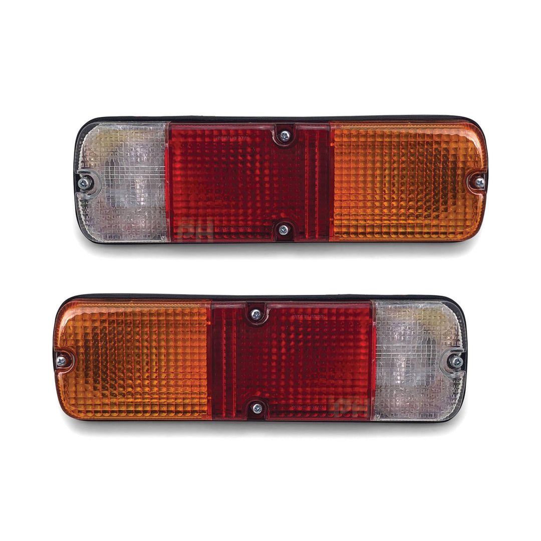 Taillight PAIR 4Pin Rect Plug Fits Toyota Landcruiser 40 45 series FJ45 HJ45