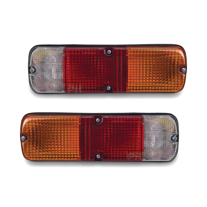 Universal Tail Lights PAIR Tray Back Ute Rectangle Plug
