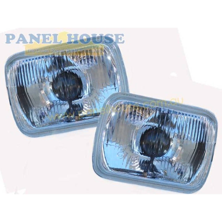 7x5 Headlights H4 Type With Park PAIR fits Mitsubishi Triton ME-MJ Ute 86-96